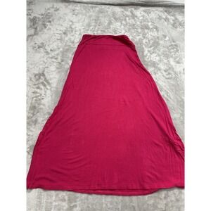 Free To Live Skirt Pull On Women's Size Medium Hot Pink Stretch Soft Made In USA